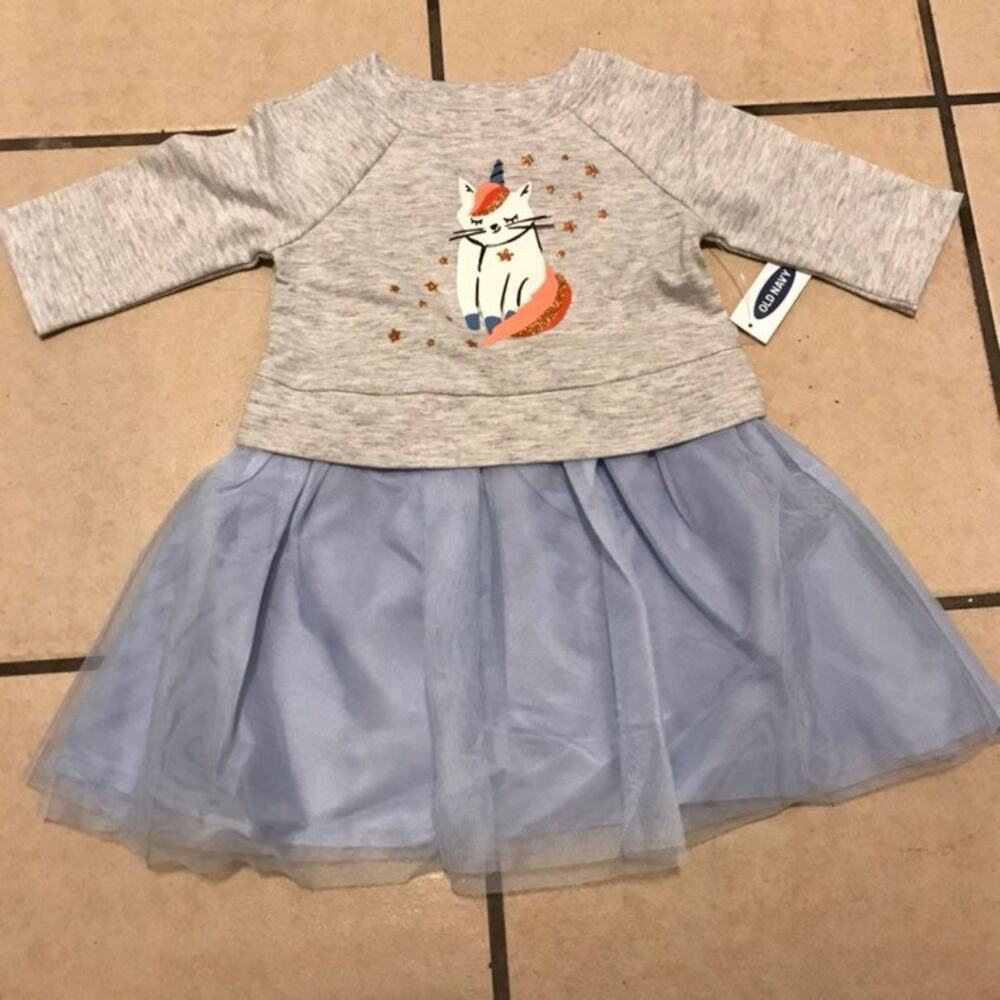 OLD NAVY SWEATSHIRT TUTU DRESS SZ 18-24M - 0230